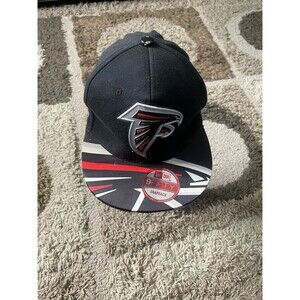 Atlanta Falcons Hat Cap Snapback Black Red Bill Print New Era 9Fifty NFL